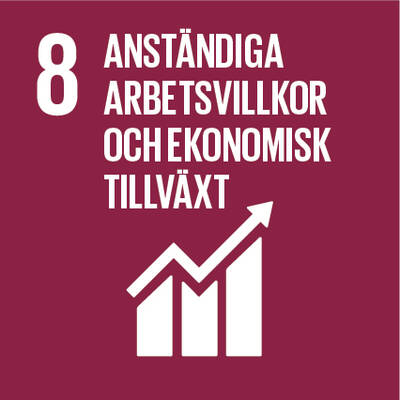 Målen 8: Anständiga arbetsvillkor och ekonomisk tillväxt